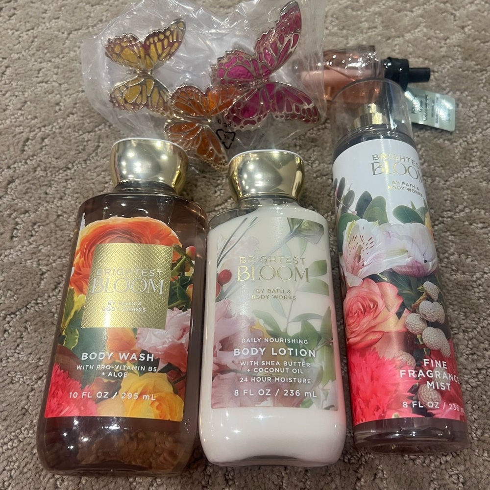Body Care Set - Pink and White